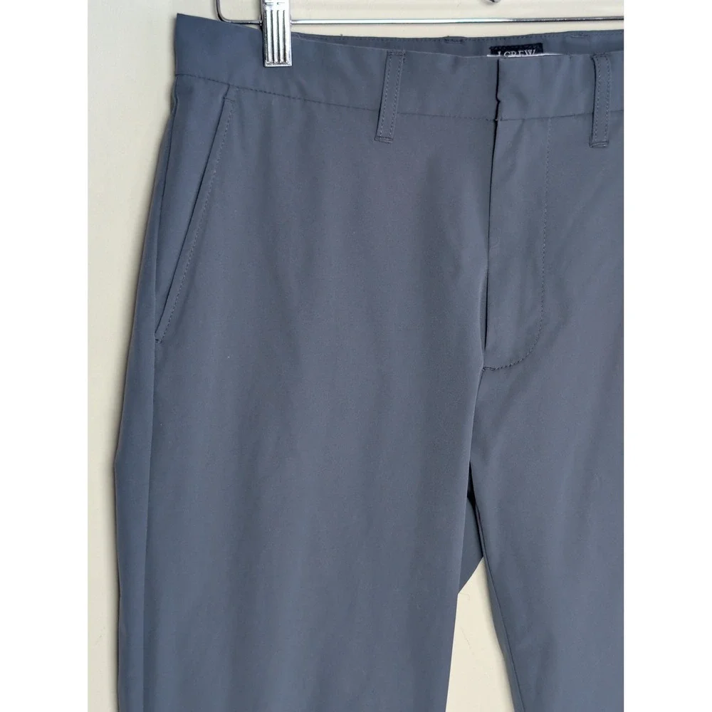 J Crew Thompson Flex Tapered Dress Pants Mens 31x30‎ Gray Stretch Chinos Casual